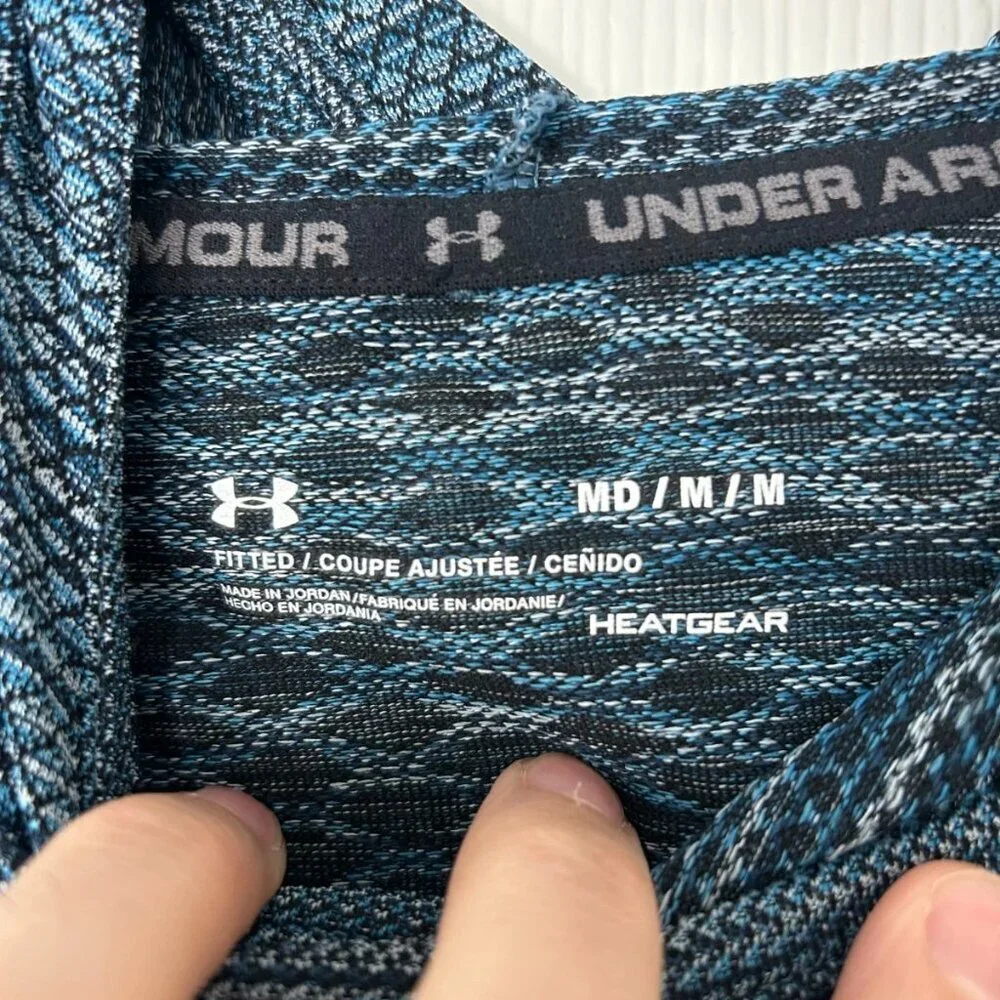 Under Armour Women’s Size Med Heat Gear Loose Hoodie Sleeveless Athletic Top - Picture 4 of 6